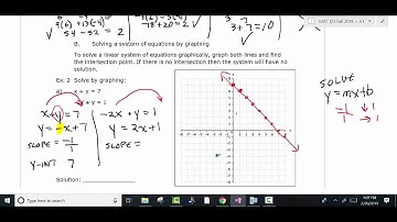 MAT 123 Finite Math Section 4.1 Part 1 Linear Systems