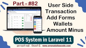 Laravel 11 User Side Transaction Add Forms Wallets Amount Minus