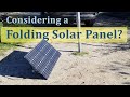 Why I'm Using a Folding Solar Panel and Important Tips