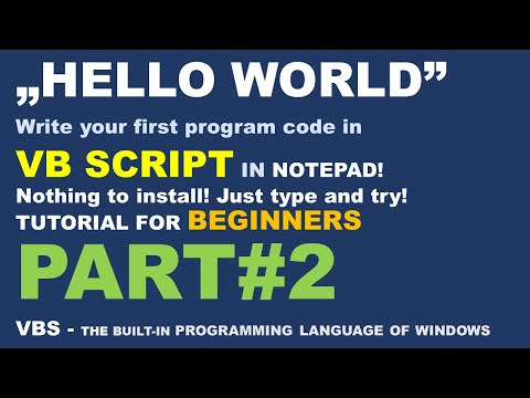 ▶ VBS Tutorial