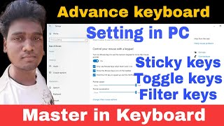 Keyboard | Sticky keys | Toggle keys | Filter keys | Ease of access