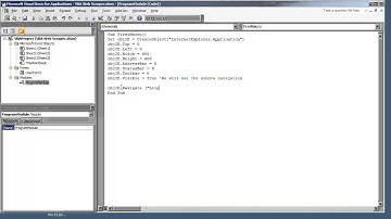 Web Scraper VBA Application1.07-Creating a Project Modulebas file) to Keep Code Organized