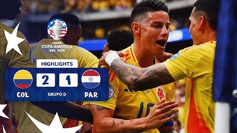 copa América USA 2024 Colombia vs Paraguay resumen de partido fecha 1
