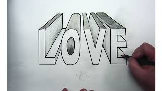 GRADE8-Shading a One Point Perspective 3D Word Drawing