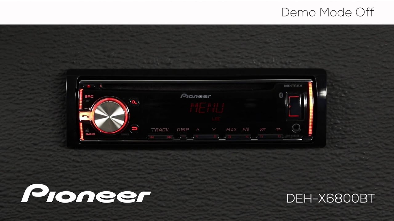 How To DEHX6800BT Demo Mode Off YouTube