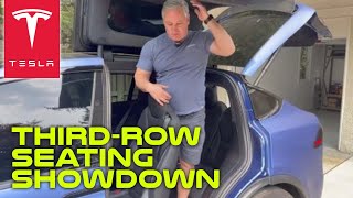 Watch Rivian R1S Vs Tesla Model X Plaid Third-Row Seating Showdown