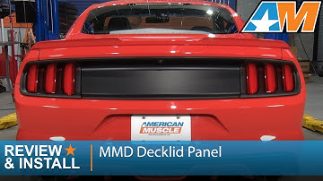 2015-2017 Mustang MMD Decklid Panel - Matte Black Review & Install