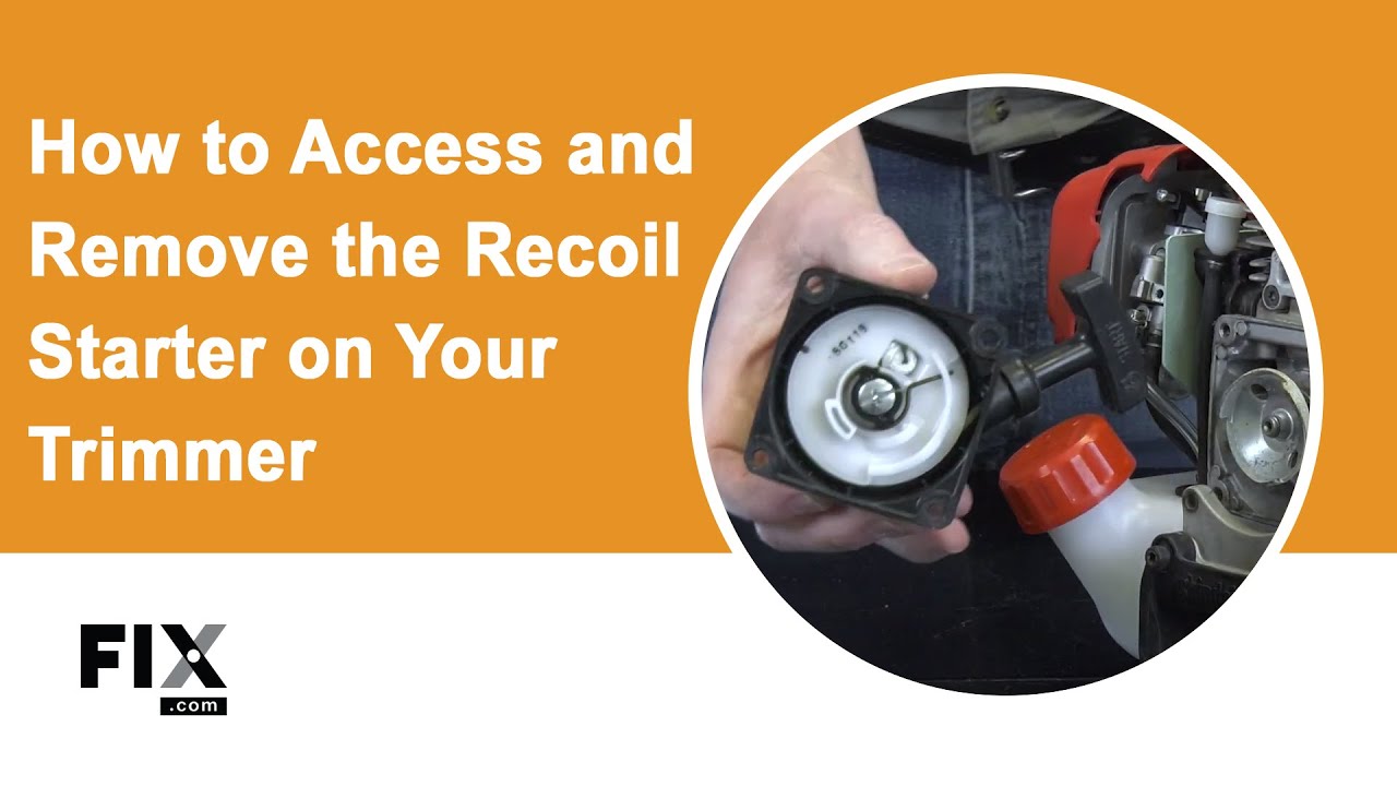 TRIMMER REPAIR How to Access and Remove the Recoil Starter on Your