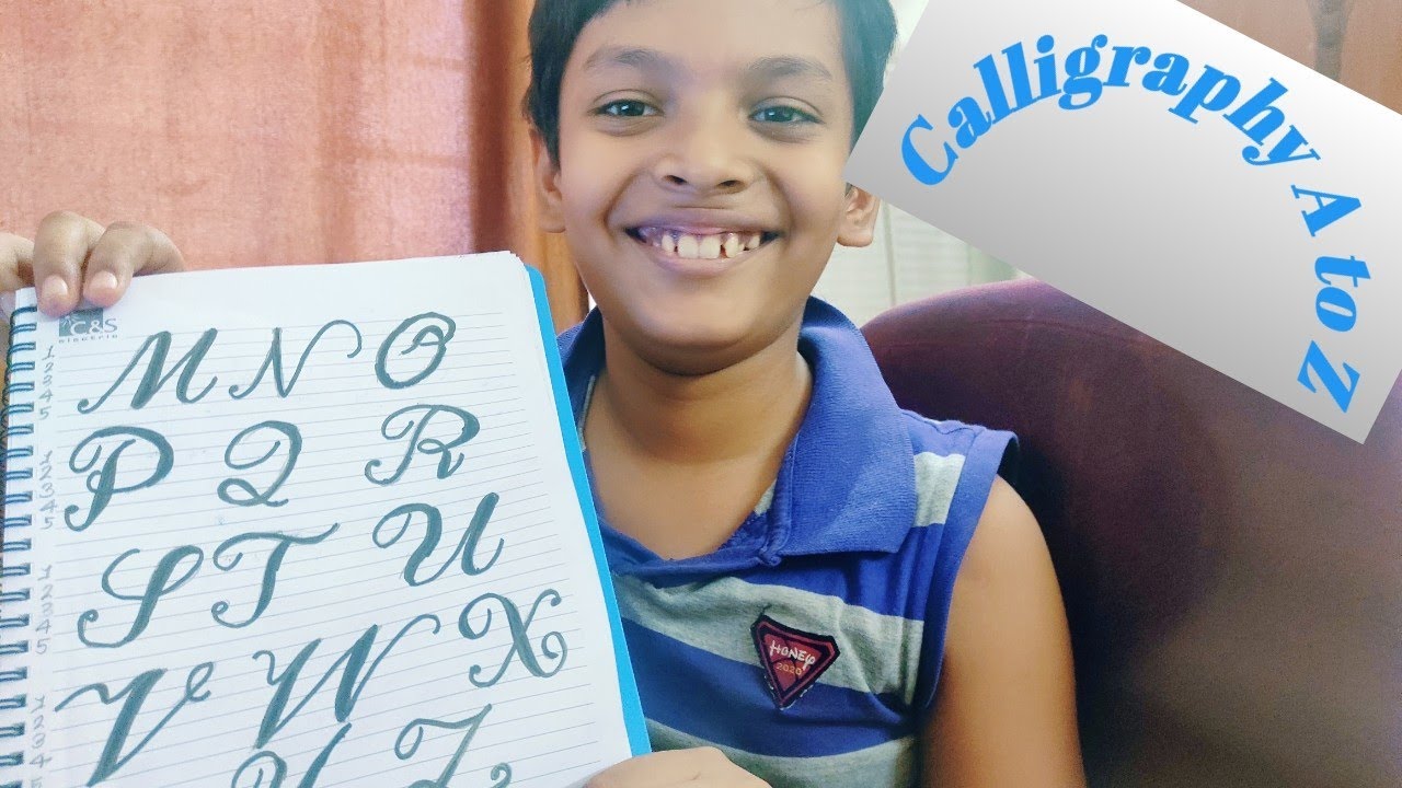 how to write CALLIGRAPHY with any pen step by step for beginners - YouTube