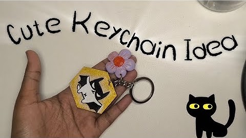DIY Keychain That Everyone Will Love 💛 | Cute Craft Idea @madewithmagic-d22n  #cute #keychains 