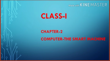 Chapter-2 Computer- The Smart Machine