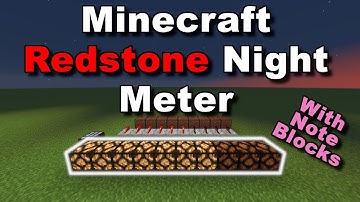 AMAZING Redstone Night Clock Tutorial + With Music! (Super Simple) - Minecraft Tutorial