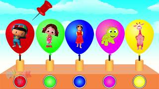 Pepe Niloya Tospik Heidi Çizgi Film Balonları Patlatarak Renkleri Öğreniyoruz