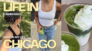 chicago vlog ☀️ SUMMER nights, solo date, 5:00 am mornings, staying active, new matcha + more!