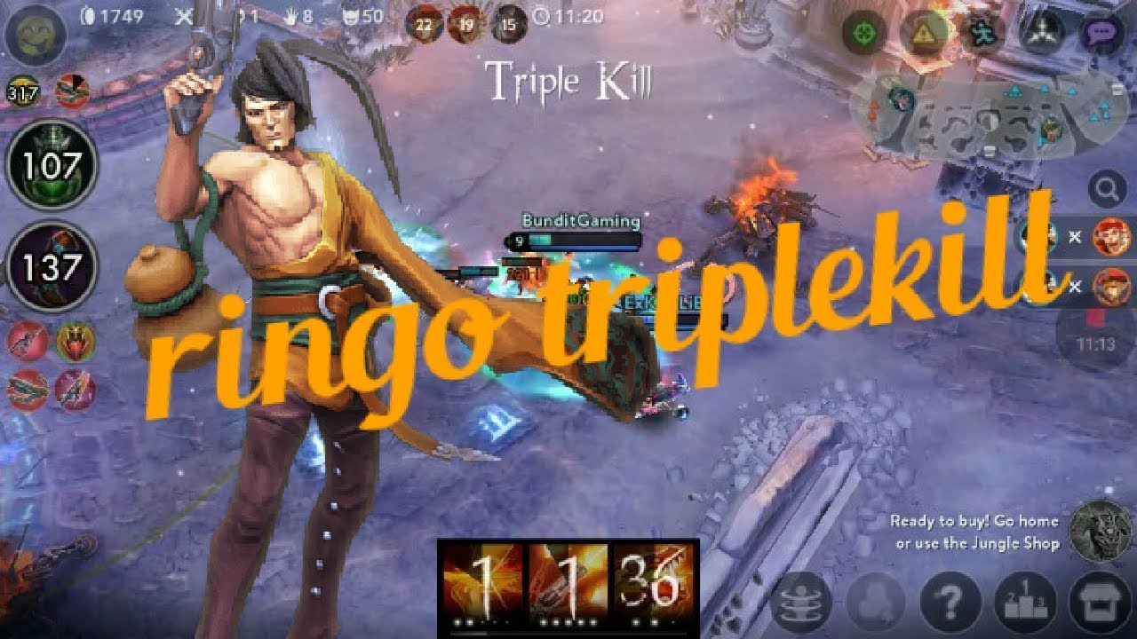 ringo vainglory build - gameplay