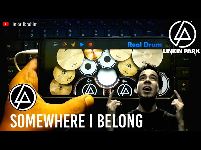 LINKIN PARK - SOMEWHERE I BELONG | REAL DRUM COVER class=