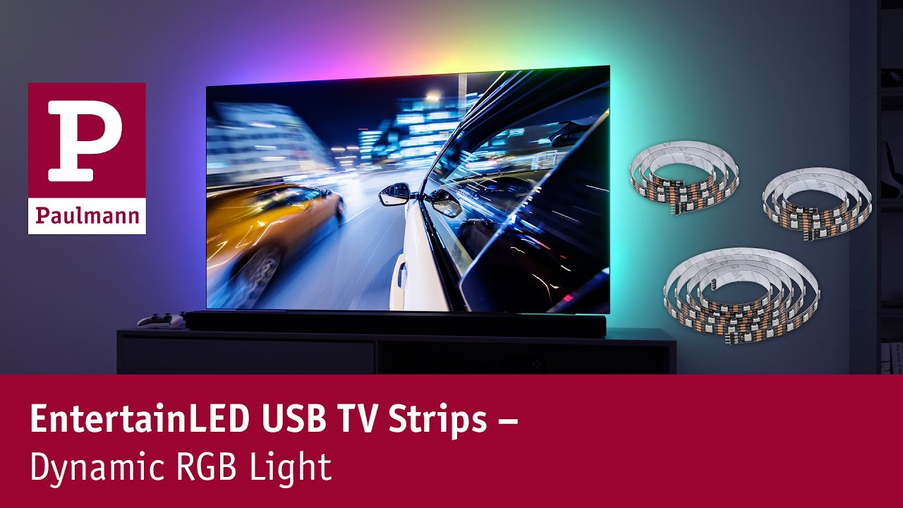 EntertainLED USB TV Strips – Dynamic - YouTube Light RGB