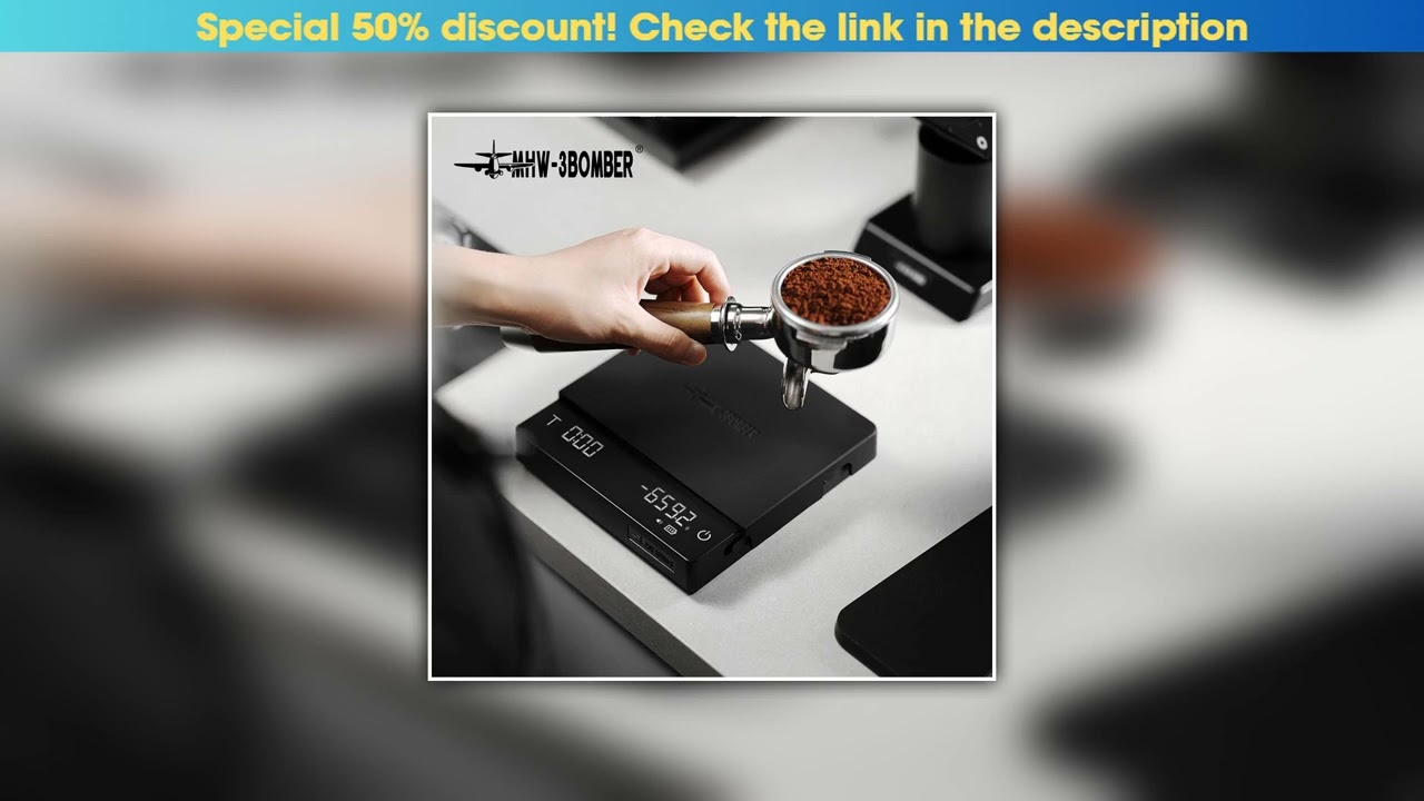 First Look MHW-3BOMBER Upgrade Digital Kitchen Coffee Scale High Precision Rechargeable Espresso El