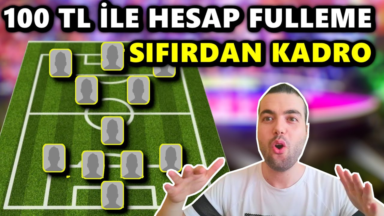100 TL İLE 1 HAFTADA HESAP FULLEME😲SIFIRDAN GÜÇLÜ KADRO (eFootball 2026 Mobile)