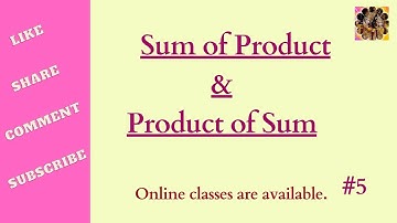 5. Sum of Product and Product of Sum in Boolean algebra #discrete_mathematics