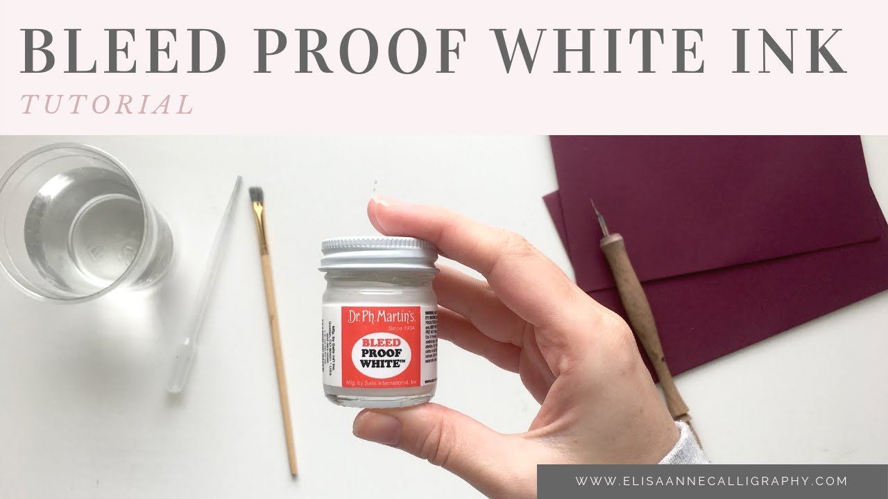 How to use Dr PH Martin's Bleedproof White - Must Have Ink for Pointed Pen  Calligraphy 