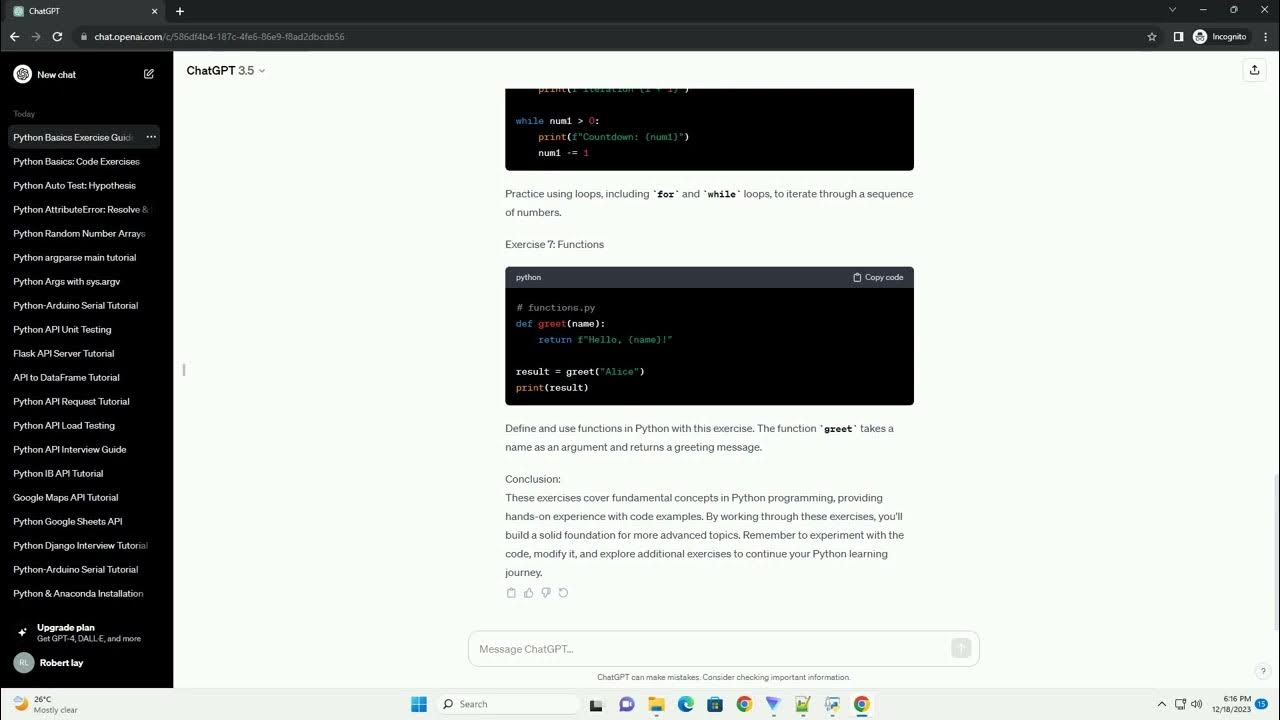 python basic exercises pdf - YouTube