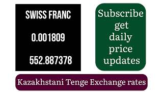 Kazakhstan money Exchange Rates Today 10 August 2024 KZT to USD