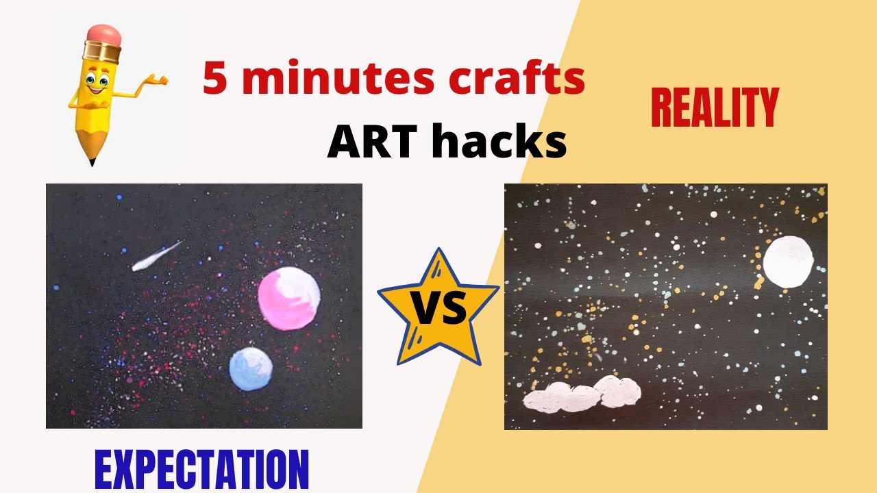 Testing out Viral Art Drawing Hacks by 5 minute crafts' Craft video ...