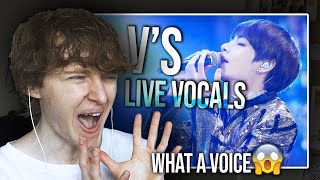 WHAT A VOICE! (Kim Taehyung's Best Live Vocals | Reaction/Review)