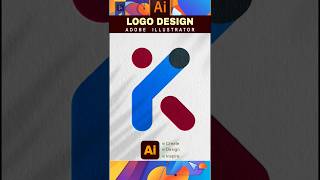 K Letter Logo Design in Adobe Illustrator | Modern K Logo Tutorial | Illustrator Shorts #shorts