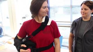 Shoulder Sling: How to properly wear your sling after shoulder surgery.