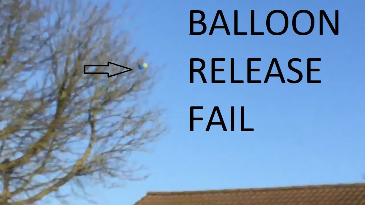 Balloon release FAIL! - YouTube