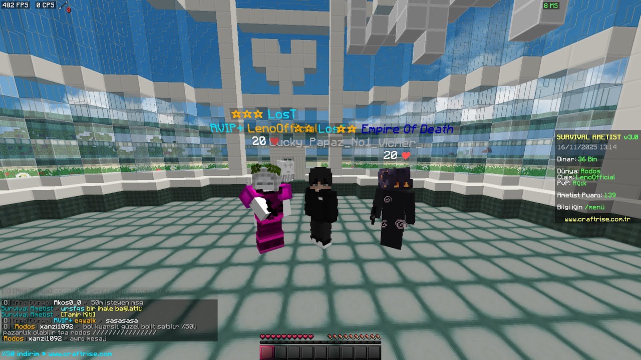 COME BACK SURVİVAL AMETİST NETHER PvP