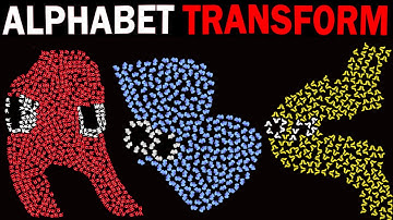 Alphabet Lore Snakes transform Lowercase Letters (A-Z)