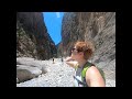 Hiking 16 km through the Samaria Gorge, Crete
