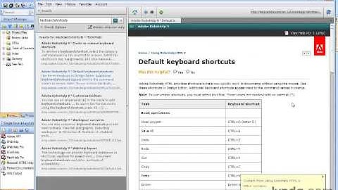 Using keyboard shortcuts