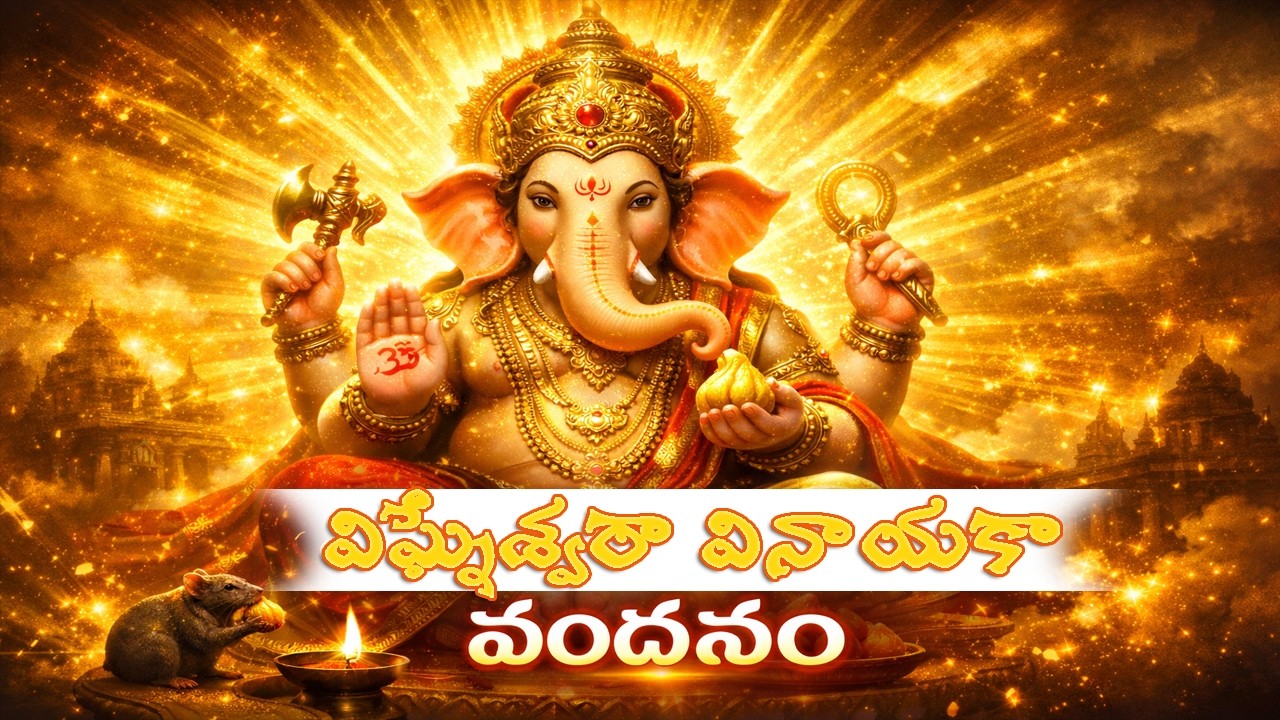 విఘ్నేశ్వరా వినాయకా వందనం | Powerful Ganesha Devotional Song | Ganapathi Bhakti Song Telugu