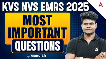 KVS NVS EMRS 2025 GK/GS | Top 50 Most Important Questions for Exam | Monu Madhukar Sir