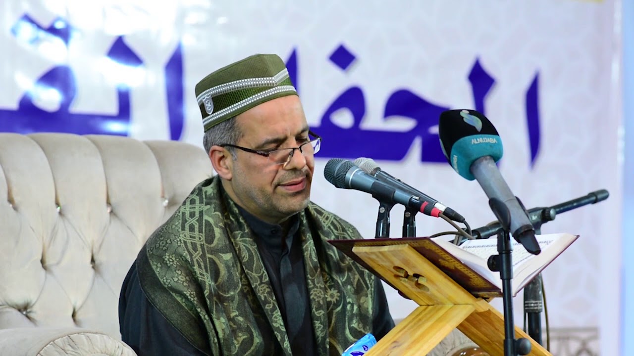 تلاوة القارئ الدولي الدكتور رافع العامري في المحفل القرآني السنوي الثالث لجامع الرضوي.