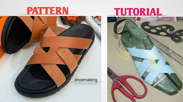 How to make pattern for this trendy unique men's slide slippers #shoemaking #beginners #diy