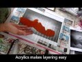 How to make a Monoprint using Acrylic paint