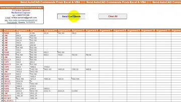 Send AutoCAD Commands From Excel & VBA