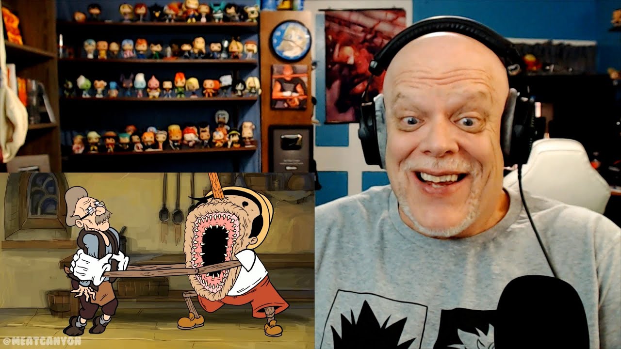 REACTION VIDEO "Pinocchio Parody" by MeatCanyon This Puppet Is Cool
