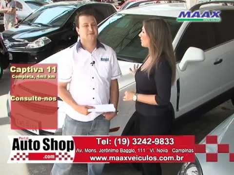Portal Auto Shop - Comercial 30seg Maax Veiculos Norte Sul 06/12 - BAND