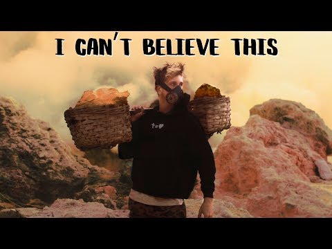 $20/day to work in a Volcano - Hardest job on earth (Mount Ijen)