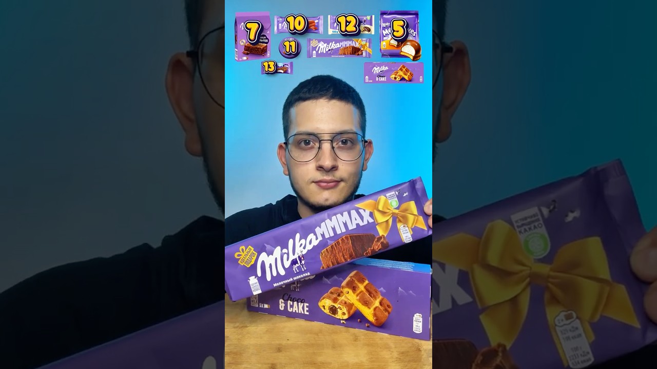 Mukbang: Every Milka Flavor | Which One’s the Best? #asmr #chocolate #mukbang #shorts #eating #milka