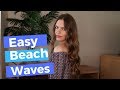 How To Curl Long Hair With A Curling Wand (Beachy Waves Tutorial)