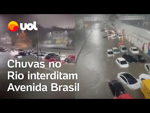 Chuvas no Rio de Janeiro deixam desaparecidos, alagam hospital e interditam Avenida Brasil