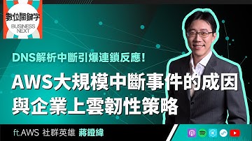 【數位關鍵字】EP213.DNS解析中斷引爆連鎖反應！AWS大規模中斷事件的成因與企業上雲韌性策略