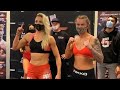 Sara Luzar-Smajić vs. Kaylee Vos - Weigh-in Face-Off - (EMC 5) - /r/WMMA